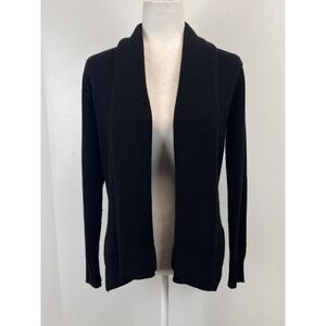 Women's Vince. Yak Wool Cardigan Sweater Sz XS GUC Black Open Front